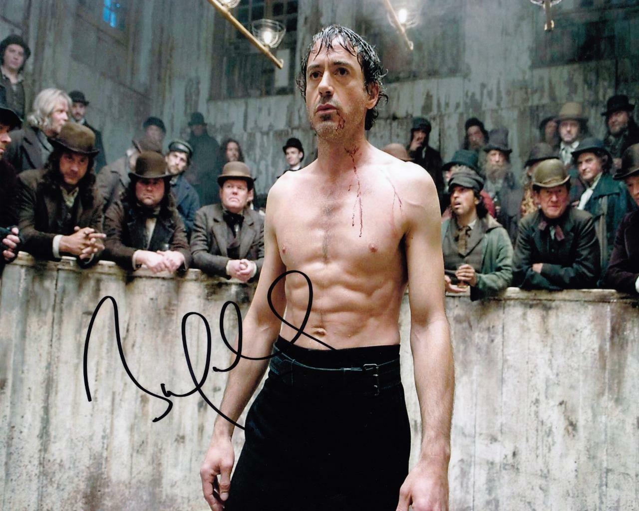 ROBERT DOWNEY JR. Sherlock SIGNED AUTOGRAPHED 10X 8