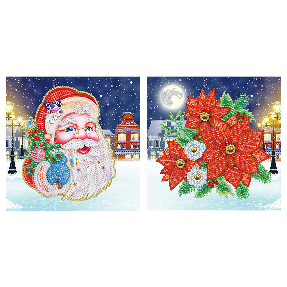 

2pcs Christmas - 5D DIY Craft Wall Sticker, 501 Original