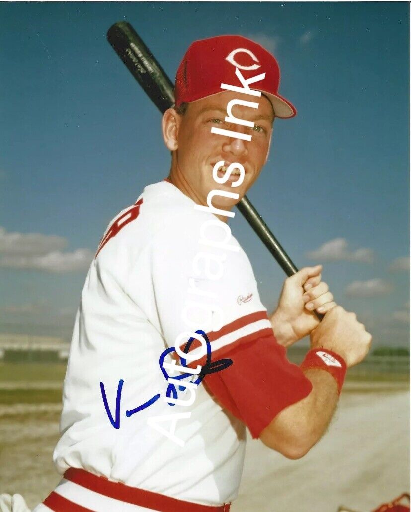 Van Snider autographed 8x10 Cincinnati Reds#1