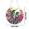 DIY Crystal Diamond Painting Double Sided Effect  Hummingbird Pendant Home Garden Hanging Kit