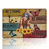 Be Badass Everyday Flower Children - Vintage Metal Signs - 20*30cm/30*40cm - Garden