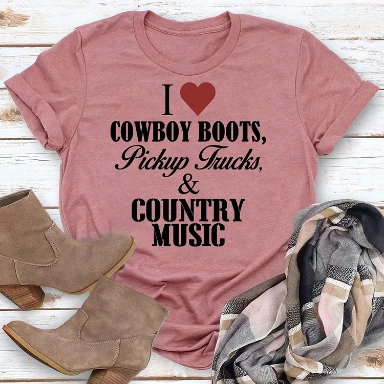 PSL - I Love Cowboy and Country Music T-Shirt-03468