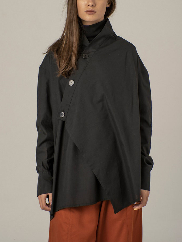 Loose Long Sleeve Button Shirt