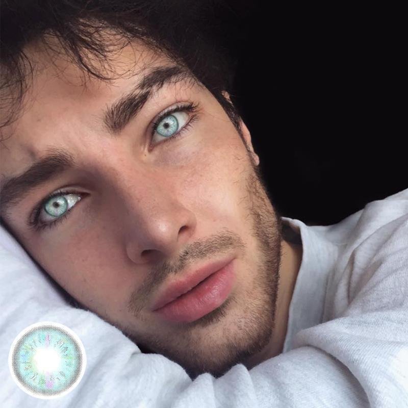 Men's blue starry sky (12 months) contact lenses