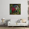 Glass Painting-Pterosaur-11CT Stamped Cross Stitch 40*40cm/15.75*15.75in tapestrymarket