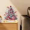 (US Local)Snow Xmas Tree DIY Table Top Diamond Painting Desktop Ornaments Kit