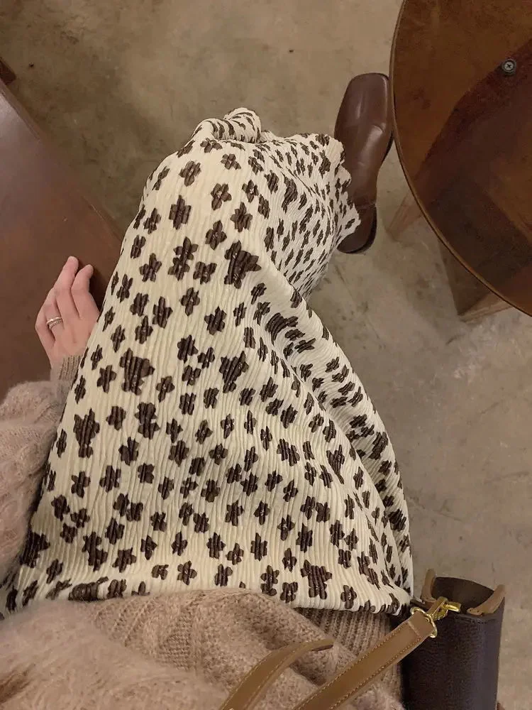 Toloer Floral Polka Midi Skirt-Outfit Ideas