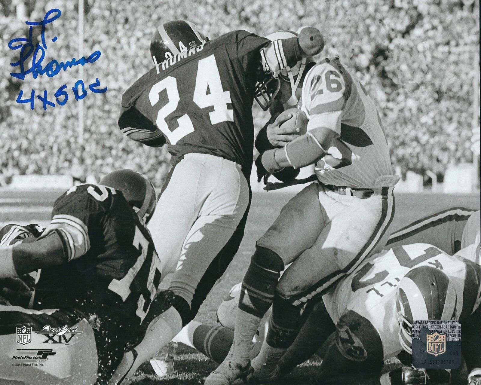 Signed 8x10 J.T. THOMAS 4X SBC