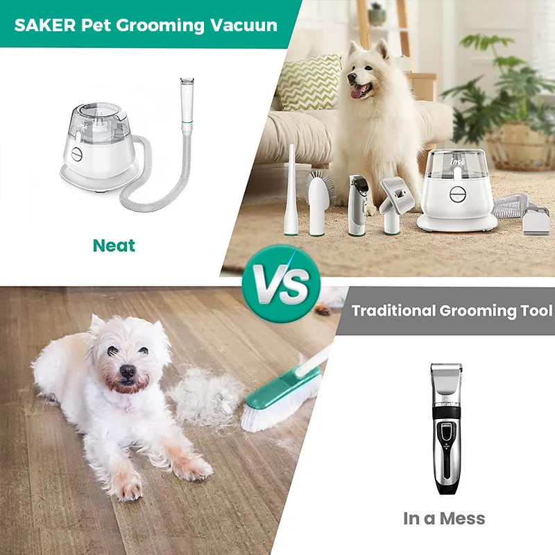 Saker Pet Grooming Vacuum Kit