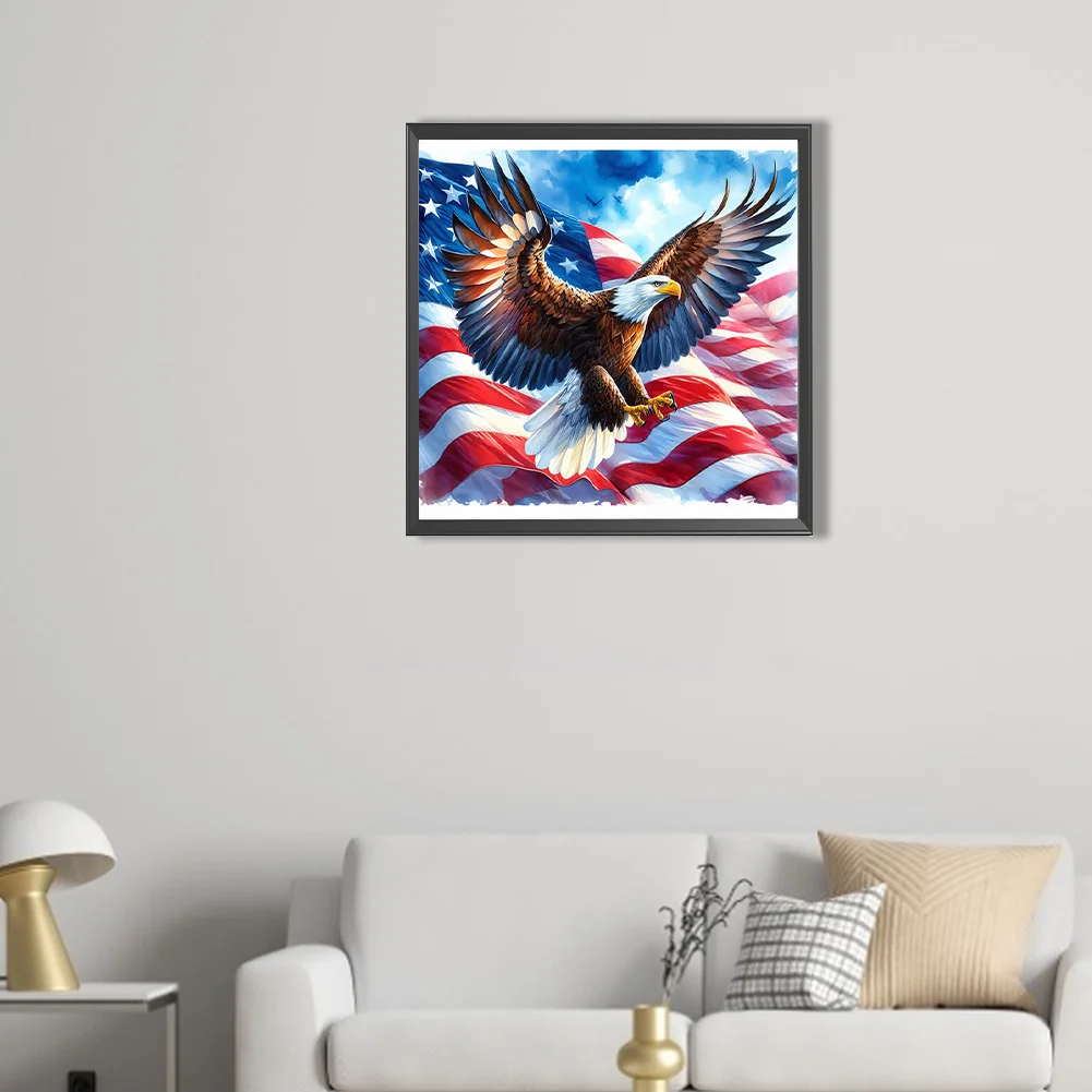 Partial AB Diamond Painting - Full Square Drill - Eagle(Canvas|45*45cm)