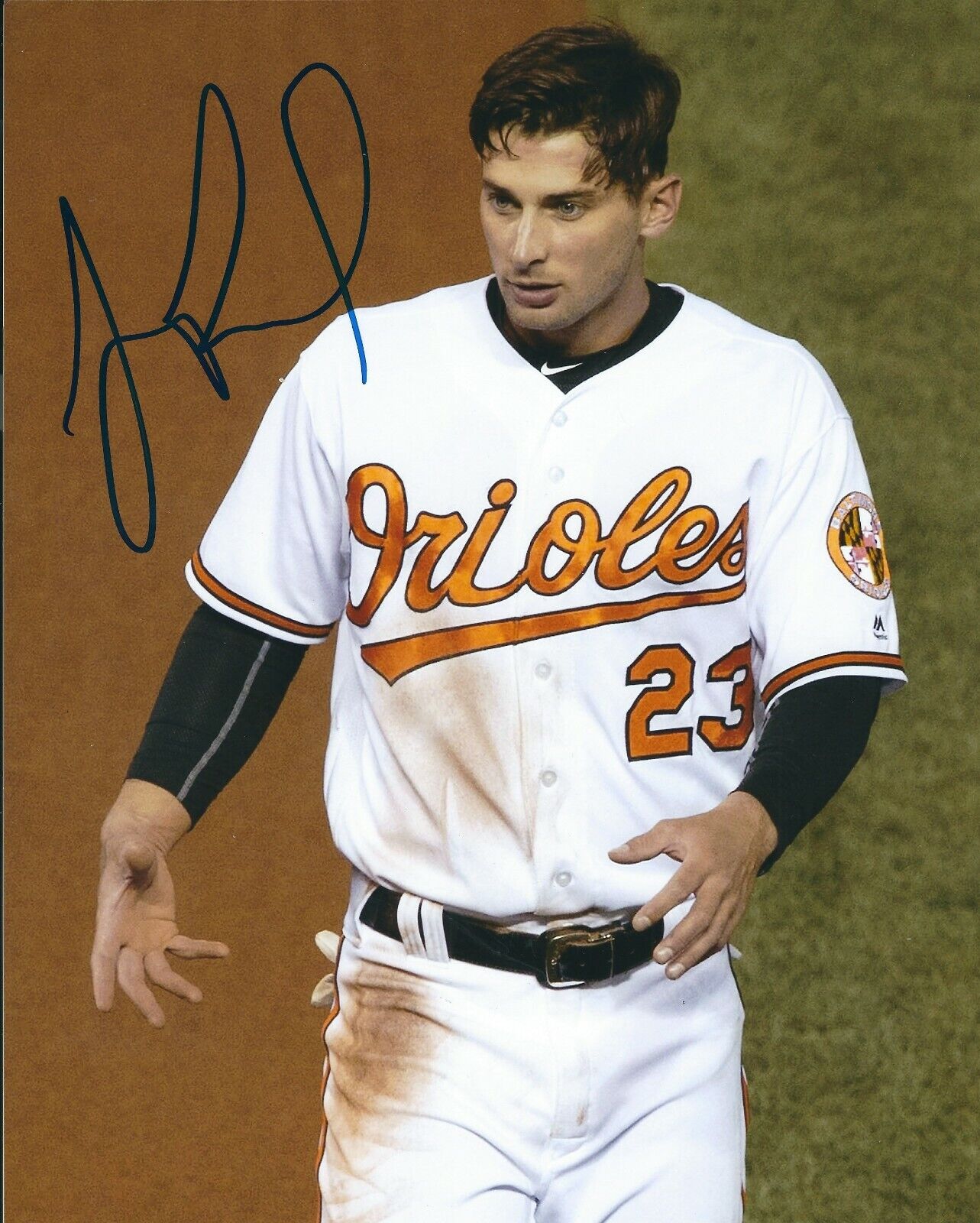 Autographed JOEY RICKARD Baltimore Orioles 8x10 Photo Poster painting - COA