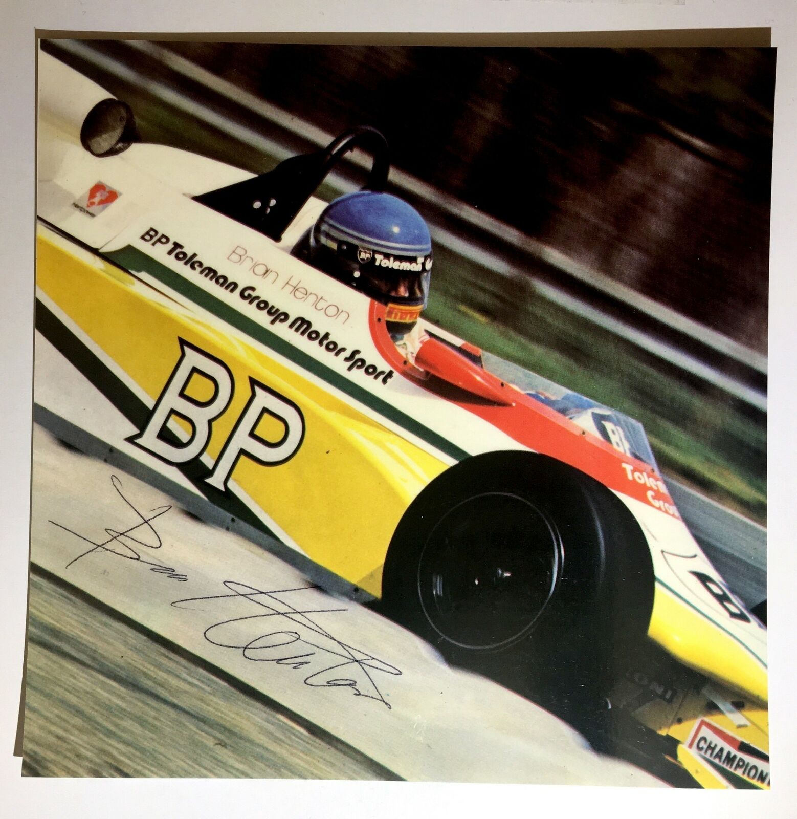 Brian Henton Signed 8x8 Magazine Page Photo Poster painting Formula Two Three Autograph Auto