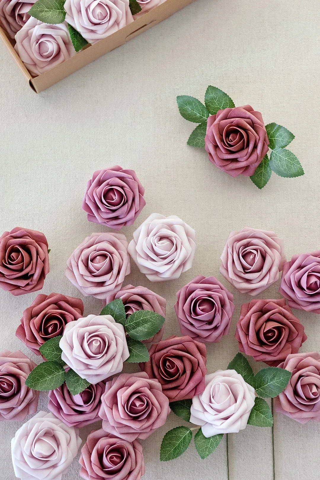 3" Foam Rose with Stem - 56 Colors