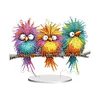 Double Sided Effect DIY Special Shaped Quirky Bird Desktop Diamond Art Kits
