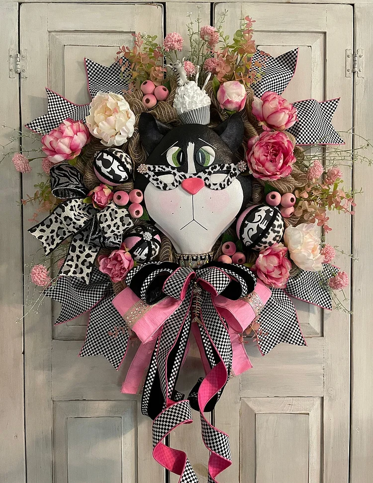 💖Mother's Day Sale💖45%OFF-Cat Lover wreath 🐱