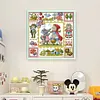 Red Riding Hood And Grandma Wolf-14CT Stamped Cross Stitch Egyptian Cotton 30*30cm/11.81*11.81in tapestrymarket