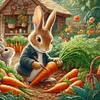 Diamond Painting -DIY Full Square Drill Easter Rabbit(45*45CM）