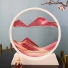 Round quicksand painting living room hourglass glass decoration landscape painting office creative decoration