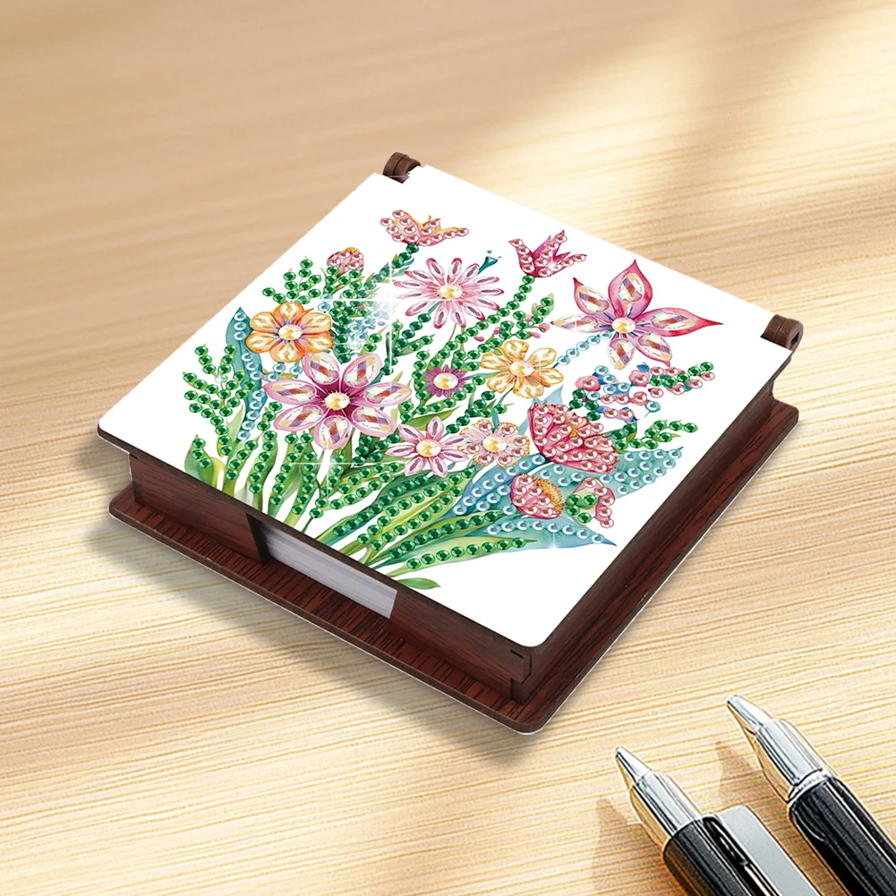 DIY Flower Diamond Painting Note Box Paper 160 Sheets of Paper for DIY Art Craft