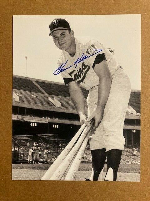 Harmon Killebre Twins HOF Boldly Signed 8x10 Photo Poster painting with COA