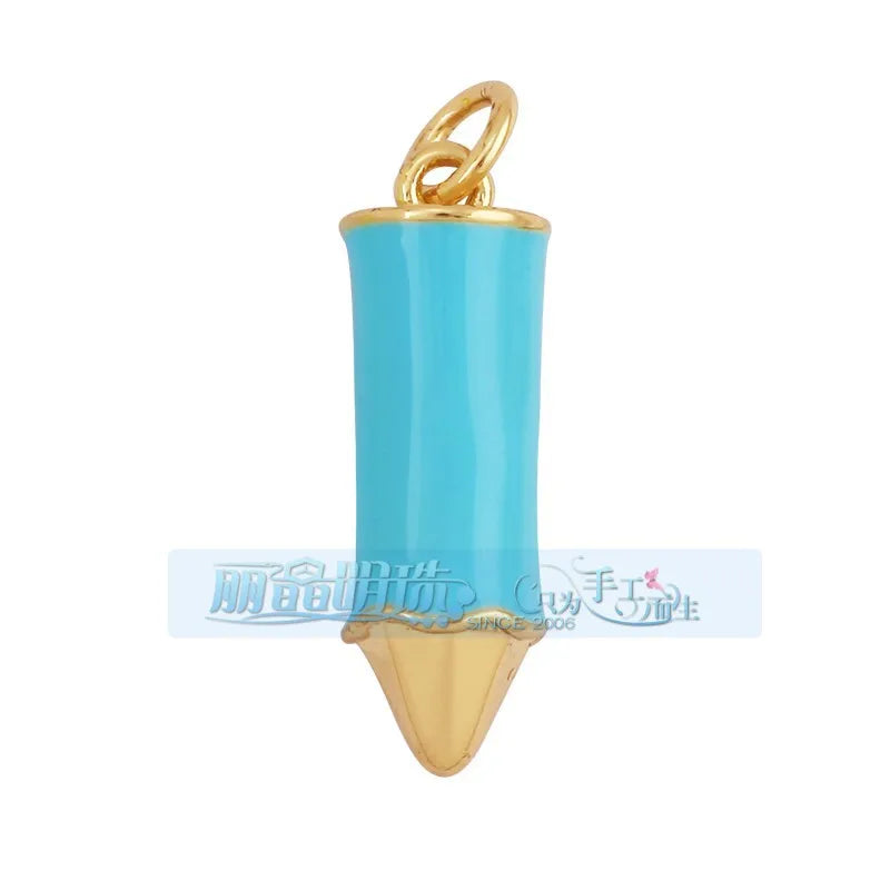 1 Piece 27*7.5mm 6*24mm Copper Lightning Pendant Jewelry Accessories