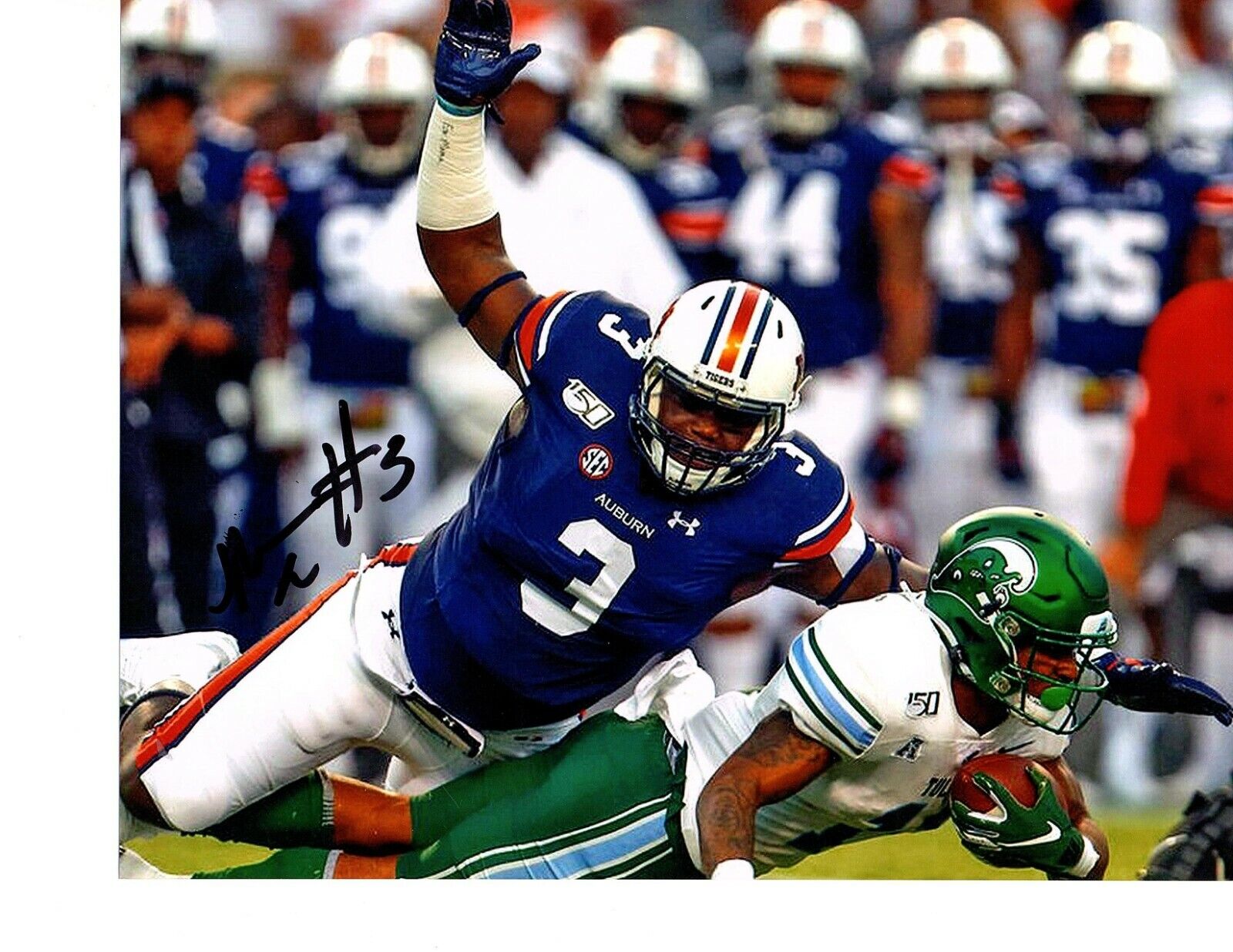 Marlon Davidson Auburn Tigers signed autographed 8x10 football Photo Poster painting