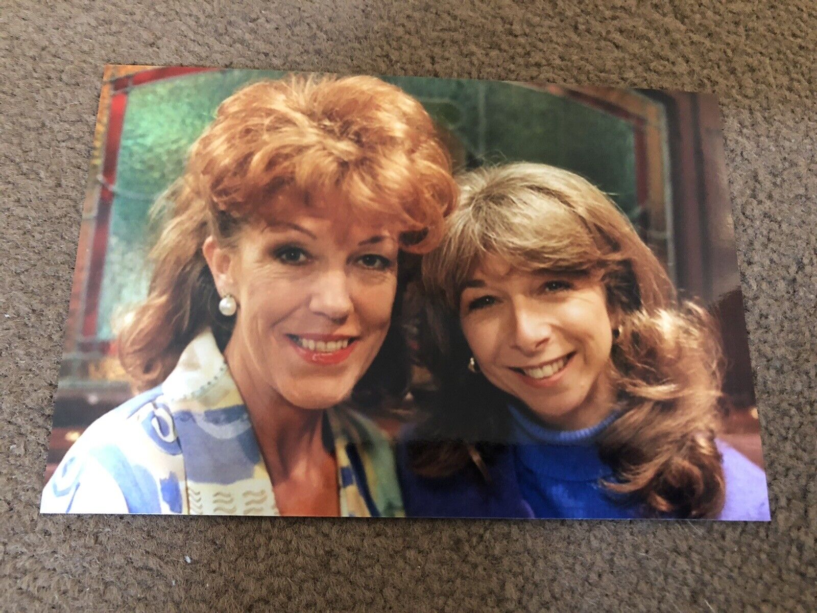 SUE NICHOLLS & HELEN WORTH (CORONATION STREET) UNSIGNED Photo Poster painting- 6x4”