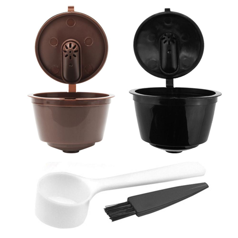 

Coffee Capsules Filter Cup Refillable Reusable Coffee Dripper Tea Baskets, Black, 501 Original