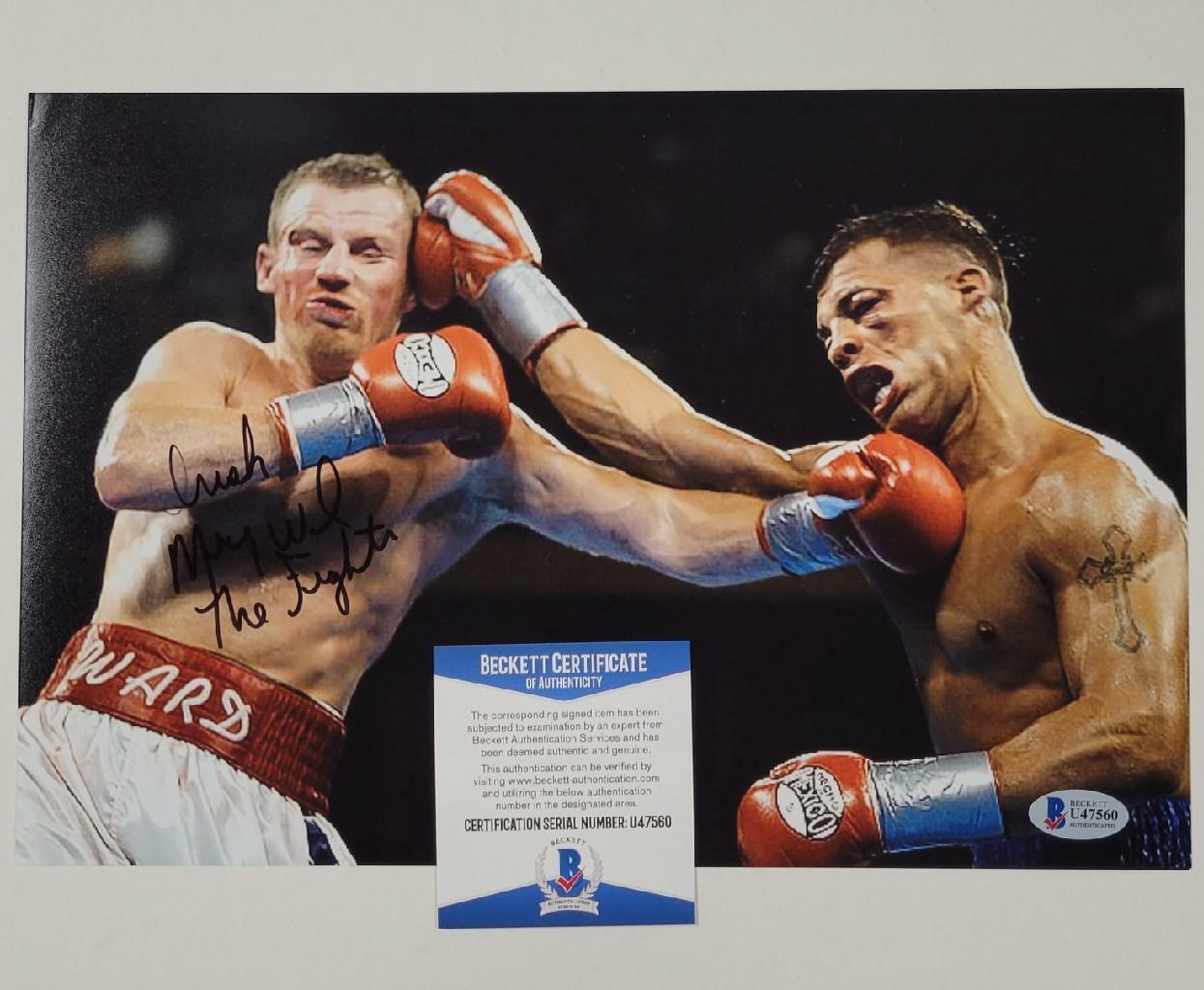 Irish Micky Ward The Fighter signed 8x12 Photo Poster painting Boxing Autograph~ Beckett BAS COA