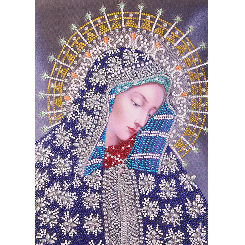 Diamond Painting - Special Shaped Drill - Religious Virgin(30*40cm)