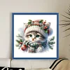 (Stamped/Counted) Cat-18CT Cross Stitch 30*30cm/11.81*11.81in