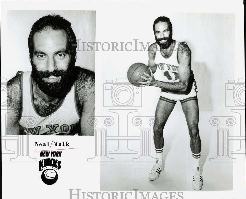 Press Photo Poster painting New York Knicks basketball player Neal Walk - hpx04641