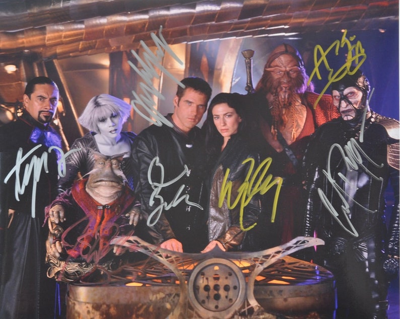 FARSCAPE cast x7 Ben Browder, Anthony Simcoe, Lani Tupu, Gigi Edgely, Claudia Black, Wayne Pygram, Jonathan Hardy 8x10 wCOA