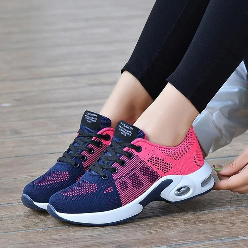 Qengg 2022 Sneakers Women Lace Up Women's Sneakers Trainers Women Casual Shoes Breathable Comfortable Tenis Feminino Female Footwear