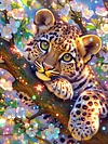 Luxury AB Velvet Diamond Painting Kit - Leopard