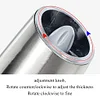  Electric Gravity Pepper Grinder Automatic Salt and Pepper Mill Grinder Adjustable Coarseness Battery Powered Blue Led Light One Hand Operation