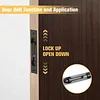 [US Local Warehouse] 10Pcs Flush Mount Extension Bolt with Rod Latch Slide Bolt Lock for French Doors