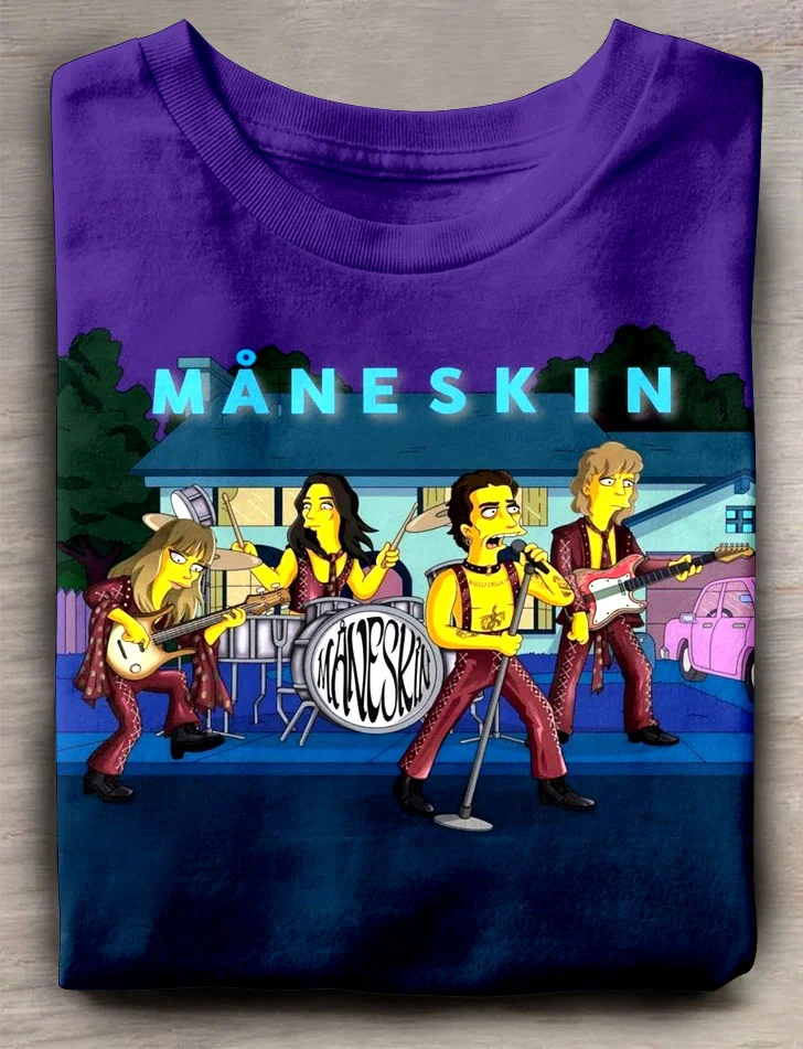 Teecade Måneskin Band Art T-shirt