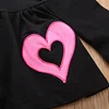 Kid Baby Girl Valentine's Day Set Embroidered Long Sleeve 3 Pcs Sets