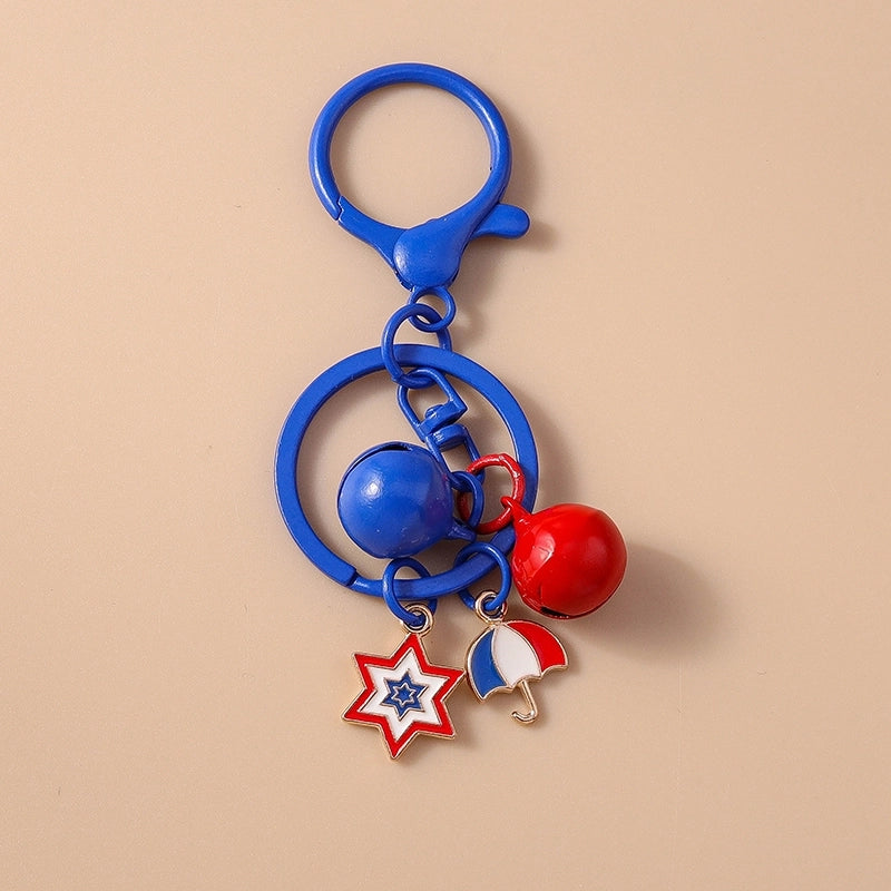 Cute Minimalist Commute Star Bell Umbrella Alloy Keychain