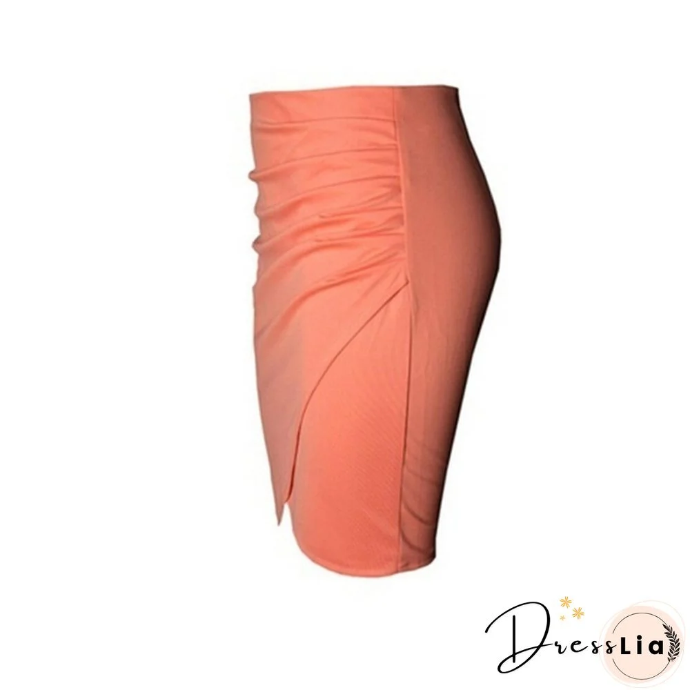 Women's Business Suit Pencil Skirt Summer Ol Skirts For Women Knee Length Step Skirt