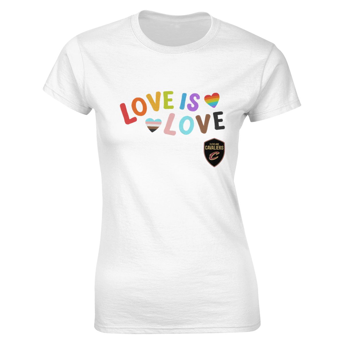 Cleveland Cavaliers Love Pride Women's Soft Cotton T-Shirt