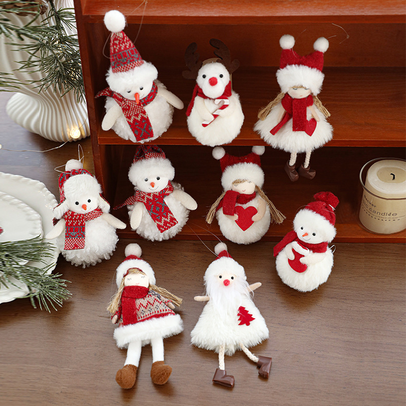 Plush Christmas ornaments, Christmas tree decorations, hanging ornaments-MERUMOTE