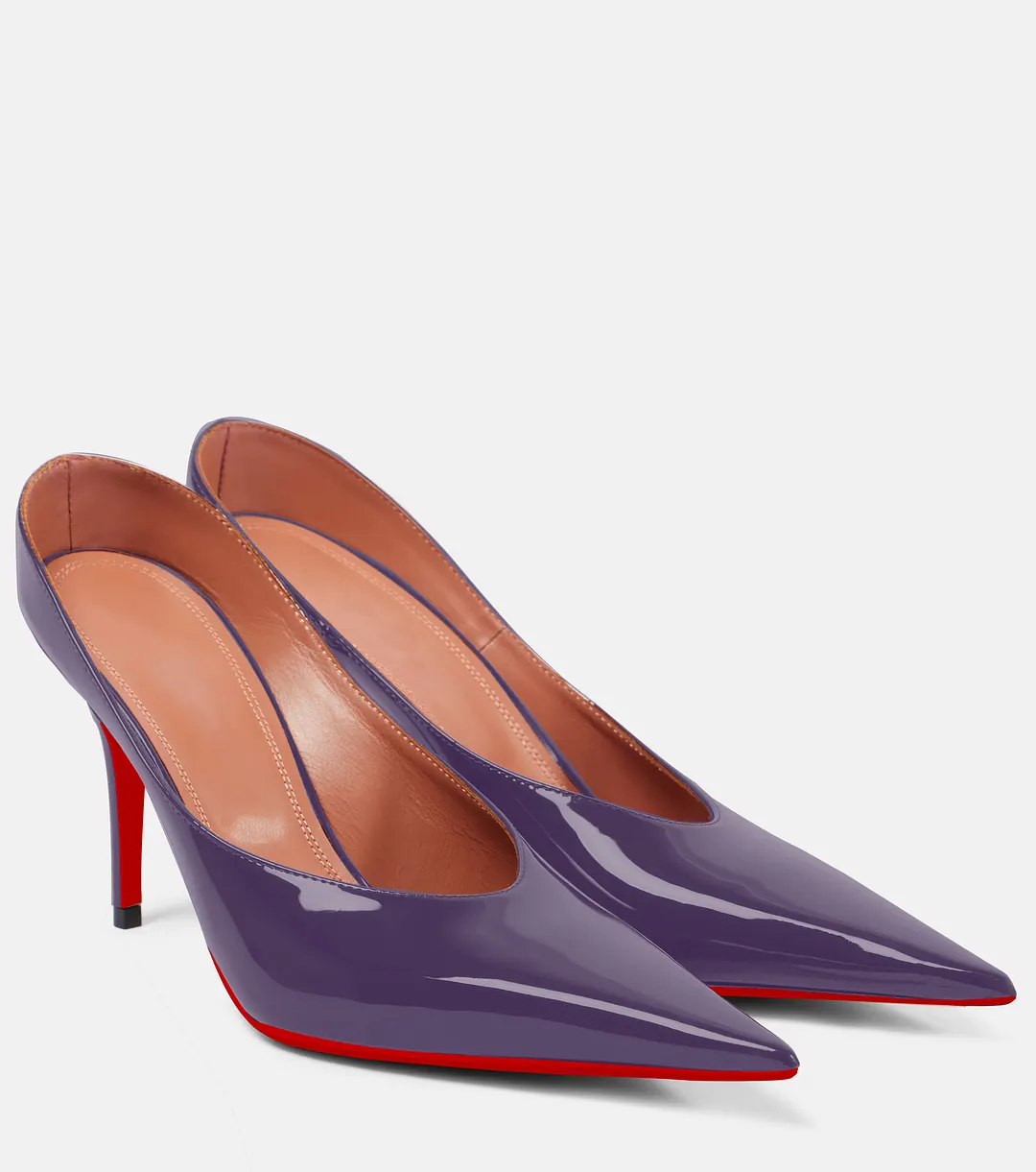 95mm Pointed Toe High Heel Red Bottoms Pumps Prom Shoes Sandals-vocosishoes