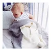 Children Air Conditioning Blanket Knitting Cute Rabbit Wool Quilt