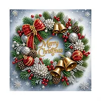 Christmas Bell Wreath - Pearls Painting