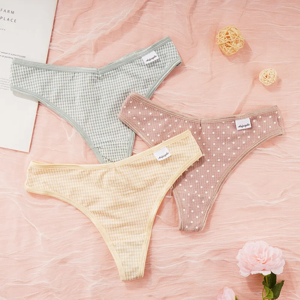 Billionm PCS Cotton Women's Underwear Sexy G String Seamless Panties Thong Low Waist Girls Briefs Soft Casual Lingerie