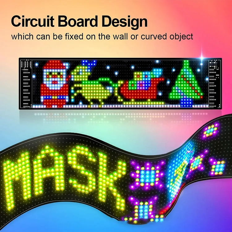 🎄Ultra-thin Flexible Bluetooth LED Screen