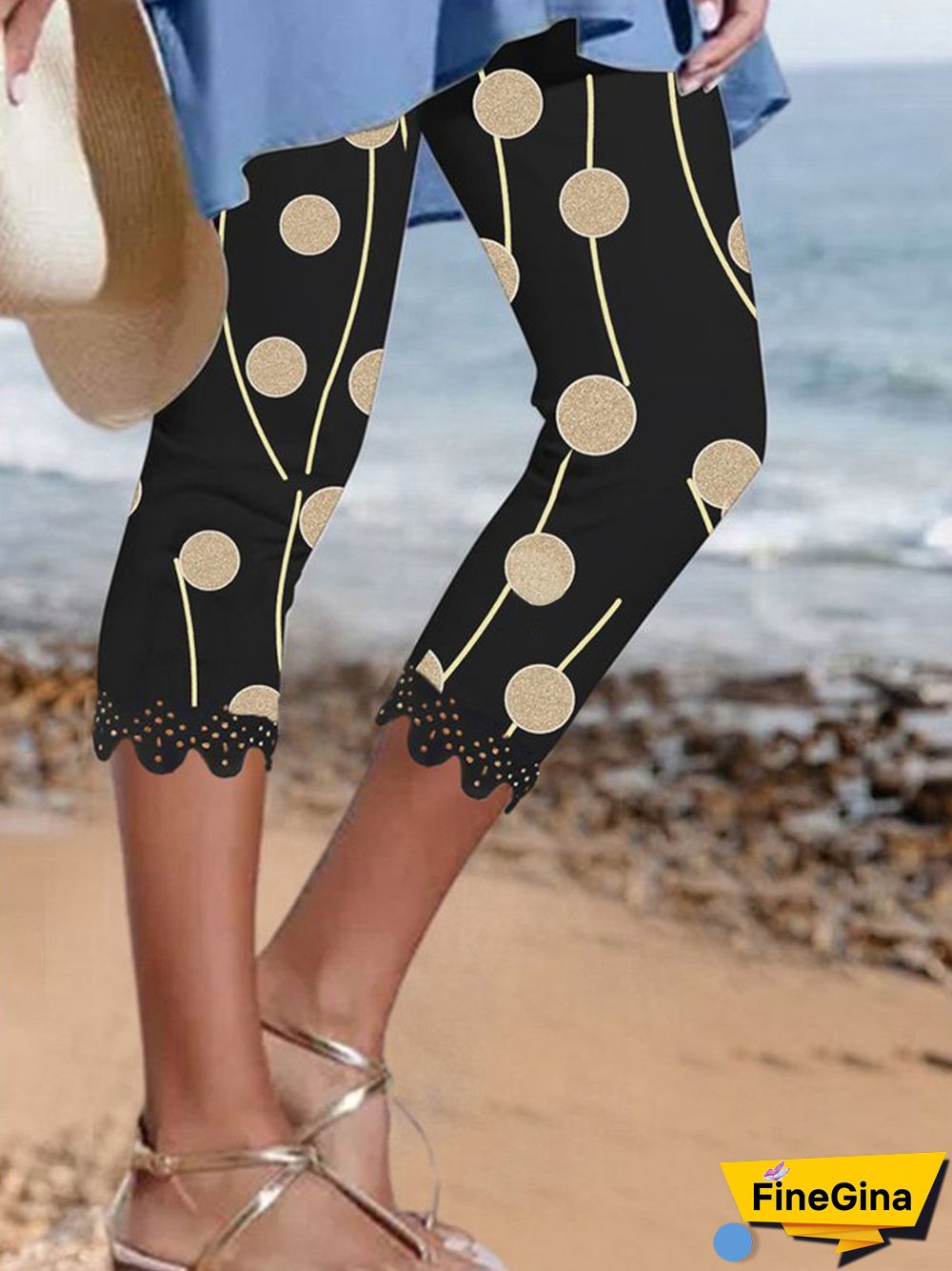 Boho Polka Dots Leggings