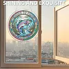 Diamond Painting Single-Sided Acrylic Born to Fish Pendant for Home Wall Door and Window Decoration